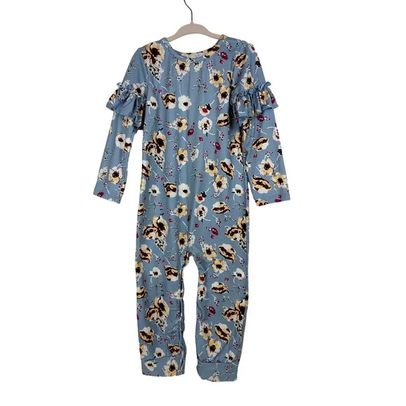 Bailey's Bloom Floral Romper With Ruffles Size 3T - Picture 1 of 10